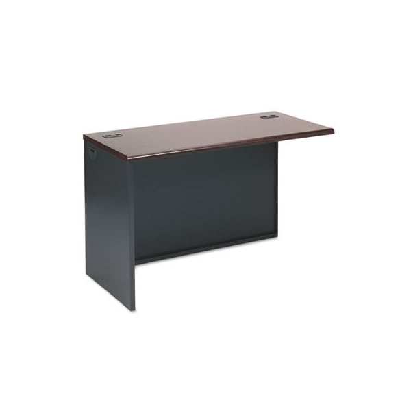 HON, 38000 Series Return Shell, Left, 48w X 24d X 29-1/2h, Mahogany/charcoal